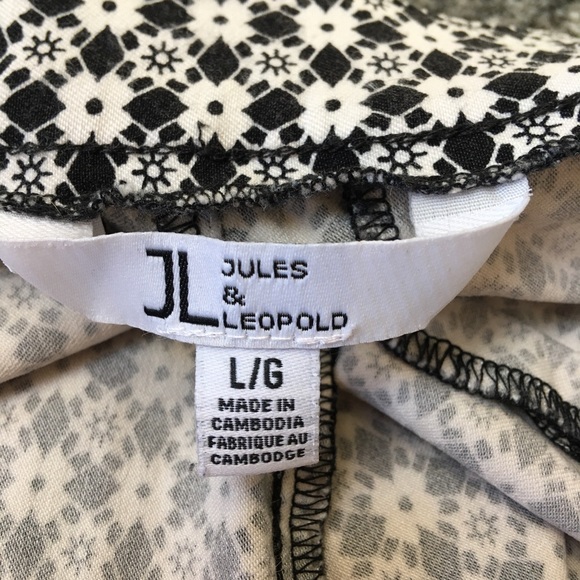 🌿JL | Jules & Leopold Floral Ankle Pants, size L - Picture 7 of 9